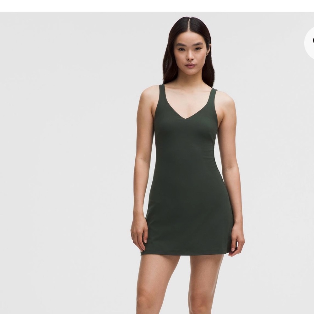 NWT lululemon Align Dress. Dark Forest Green. Size 4.